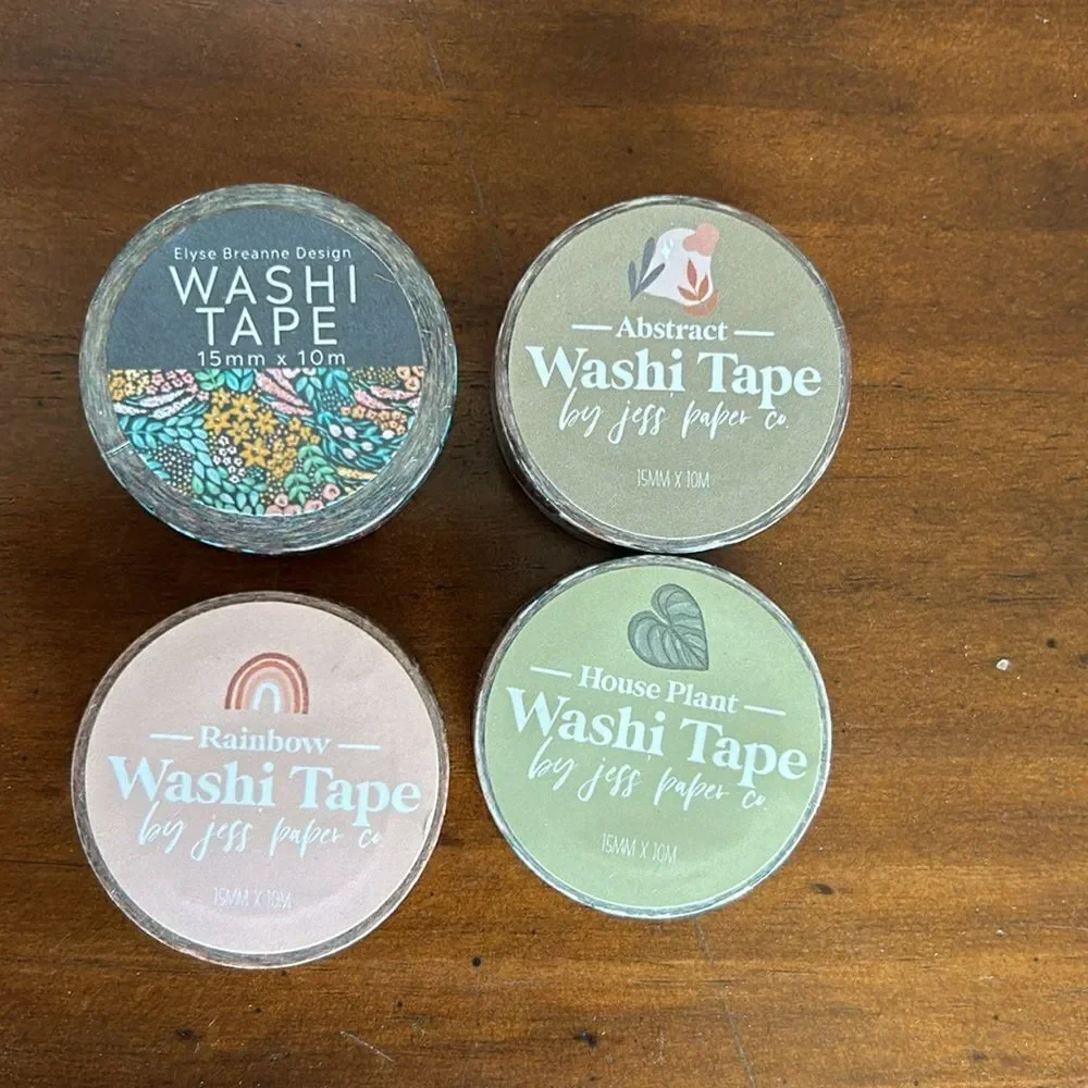 Notebook dotted lined Washi tapes and sticky notes all new Bundle
